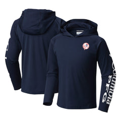 New York Yankees Columbia Youth Terminal Tackle Long Sleeve Hoodie T-Shirt - MLB