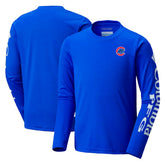 Chicago Cubs Columbia Youth Terminal Tackle Long Sleeve T-Shirt - MLB