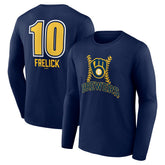 Sal Frelick Milwaukee Brewers Name & Number Fastball Long Sleeve T-Shirt - MLB