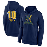 Sal Frelick Milwaukee Brewers Women's Name & Number Fastball Pullover Hoodie - MLB