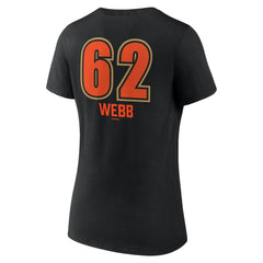 Logan Webb San Francisco Giants Women's Name & Number Fastball V-Neck T-Shirt - MLB