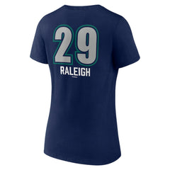 Cal Raleigh Seattle Mariners Women's Name & Number Fastball V-Neck T-Shirt - MLB