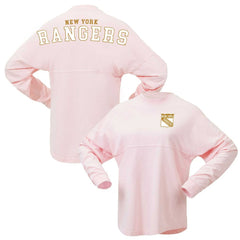 New York Rangers Fanatics Women's Spirit Jersey Long Sleeve T-Shirt - Pink - NHL