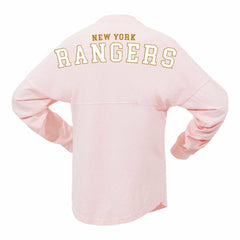 New York Rangers Fanatics Women's Spirit Jersey Long Sleeve T-Shirt - Pink - NHL
