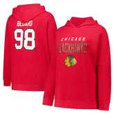 Connor Bedard Chicago Blackhawks Profile Women's Plus Size Name & Number Thermal Pullover Hoodie - Red - NHL