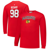 Connor Bedard Chicago Blackhawks Profile Big & Tall Name & Number Thermal Pullover Sweatshirt - Red - NHL
