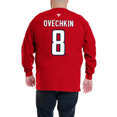 Alexander Ovechkin Washington Capitals Profile Big & Tall Name & Number Thermal Pullover Sweatshirt - Red - NHL