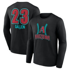 Zac Gallen Arizona Diamondbacks Name & Number Fastball Long Sleeve T-Shirt - MLB