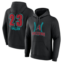 Zac Gallen Arizona Diamondbacks Name & Number Fastball Pullover Hoodie - MLB
