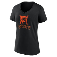 Patrick Bailey San Francisco Giants Women's Name & Number Fastball V-Neck T-Shirt - MLB