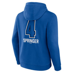 George Springer Toronto Blue Jays Name & Number Fastball Pullover Hoodie - MLB