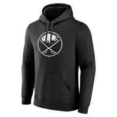 Buffalo Sabres Personalized Name & Number Monochrome Pullover Hoodie - Black - NHL