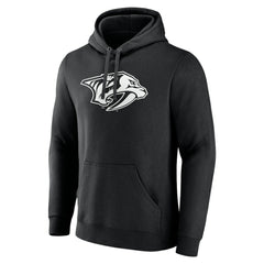 Nashville Predators Personalized Name & Number Monochrome Pullover Hoodie - Black - NHL