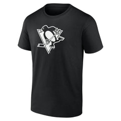 Pittsburgh Penguins Personalized Name & Number Monochrome T-Shirt - Black - NHL