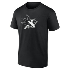 San Jose Sharks Personalized Name & Number Monochrome T-Shirt - Black - NHL