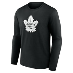 Toronto Maple Leafs Personalized Name & Number Monochrome Long Sleeve T-Shirt - Black - NHL