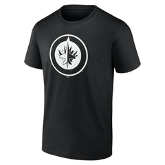 Winnipeg Jets Personalized Name & Number Monochrome T-Shirt - Black - NHL