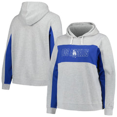 Los Angeles Dodgers Profile Women's Plus Size Pullover Jersey Hoodie - MLB