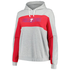Philadelphia Phillies Profile Women's Plus Size Pullover Jersey Hoodie - MLB