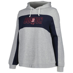Boston Red Sox Profile Women's Plus Size Pullover Jersey Hoodie - MLB