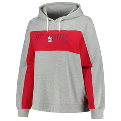 St. Louis Cardinals Profile Women's Plus Size Pullover Jersey Hoodie - MLB