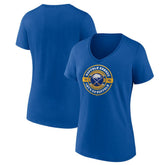 Buffalo Sabres Women's Native V-Neck T-Shirt - Royal - NHL