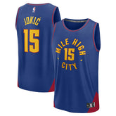 Nikola Jokic Denver Nuggets Fast Break Replica Player Jersey Statement Editi- Blue - NBA