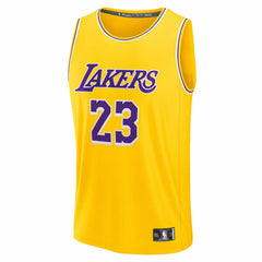 LeBron James Los Angeles Lakers Youth Fast Break Replica Player Jersey Icon Edition Gold - NBA