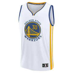Stephen Curry Golden State Warriors Youth Fast Break Replica Player Jersey Association Editi- White - NBA