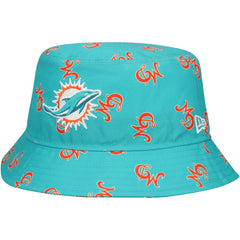 Miami Dolphins New Era City Originals Bucket Hat Aqua | NFL