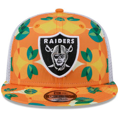 Las Vegas Raiders New Era Citrus 9FIFTY Trucker Snapback Hat Orange | NFL