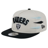 Las Vegas Raiders New Era Athletic Golfer Snapback Hat Stone/Black | NFL