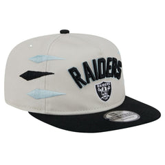 Las Vegas Raiders New Era Athletic Golfer Snapback Hat Stone/Black | NFL