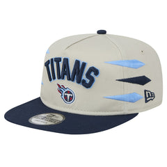 Tennessee Titans New Era Athletic Golfer Snapback Hat Stone/Navy | NFL