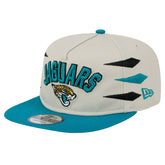 Jacksonville Jaguars New Era Athletic Golfer Snapback Hat Stone/Teal | NFL