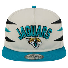 Jacksonville Jaguars New Era Athletic Golfer Snapback Hat Stone/Teal | NFL