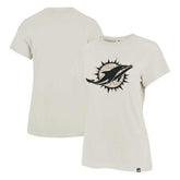 Miami Dolphins '47 Women's Panthera Frankie T-Shirt Cream | 47 brand