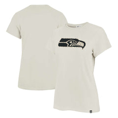 Seattle Seahawks '47 Women's Panthera Frankie T-Shirt Cream | 47 brand