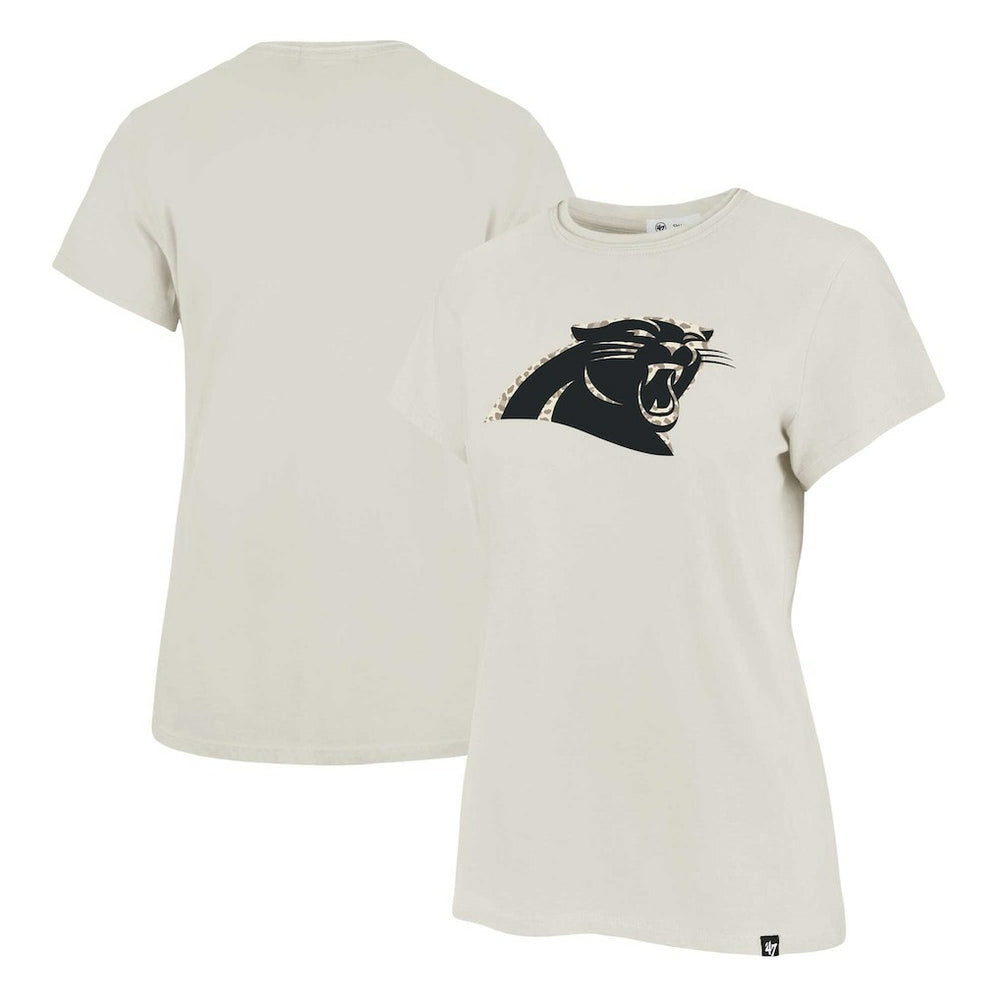 Carolina Panthers '47 Women's Panthera Frankie T-Shirt Cream | 47 brand