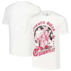 Chicago Bulls Youth NBA x Marvel Avengers Squad T-Shirt White - NBA