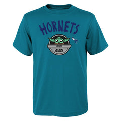 Charlotte Hornets Youth Star Wars The Child T-Shirt Teal - NBA