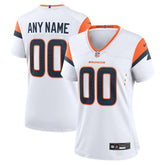 Denver Broncos Women's Mile High Collection Custom Game Jersey White | Nike for Sale