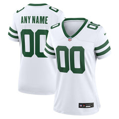 New York Jets Women's Custom Game Jersey Legacy White | Nike for Sale