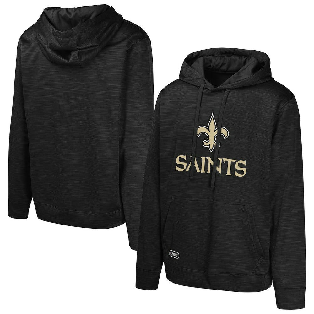 New Orleans Saints Streak Fleece Pullover Hoodie Black | NFL