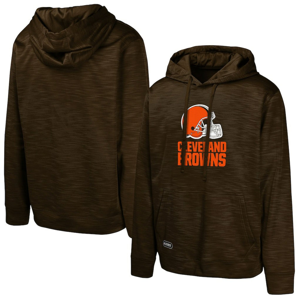 Cleveland Browns Streak Fleece Pullover Hoodie Brown | NFL