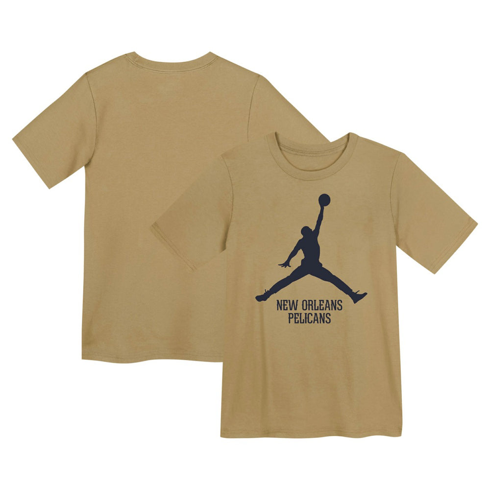 New Orleans Pelicans Jordan Brand Preschool Essential Jumpman T-Shirt Gold - NBA
