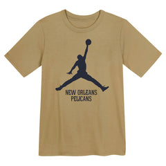 New Orleans Pelicans Jordan Brand Preschool Essential Jumpman T-Shirt Gold - NBA