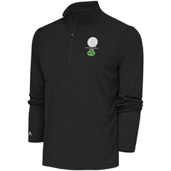 Boston Bruins Antigua Shamrock Tribute Quarter-Zip Pullover Top - Charcoal - NHL