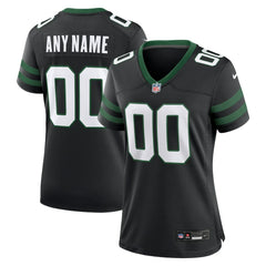 New York Jets Women's Alternate Custom Game Jersey Legacy Black | Nike for Sale