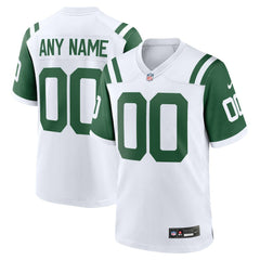 New York Jets Classic Alternate Custom Replica Jersey White | Nike for Sale
